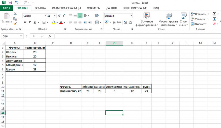 Как перевернуть таблицу в excel из горизонтальной в вертикальную