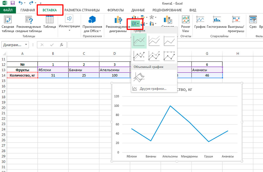 Как построить график в excel 2007